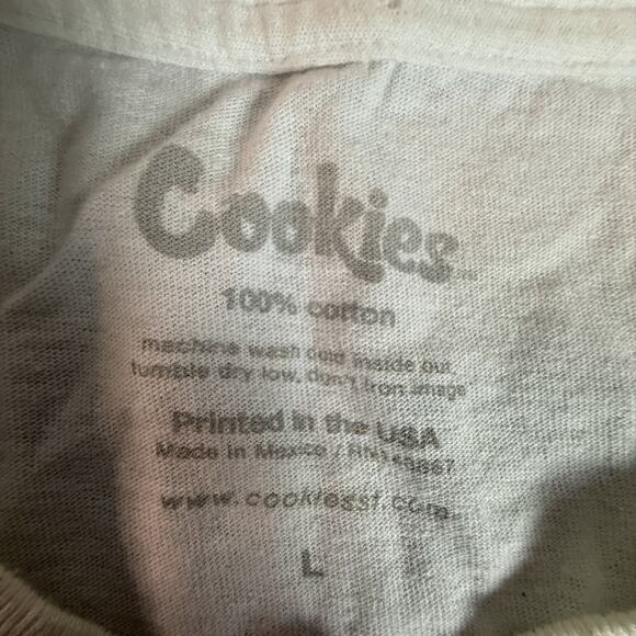 Cookies SF Original Logo Graphic Tee White Multicolor Streetwear Shirt L - Picture 3 of 6